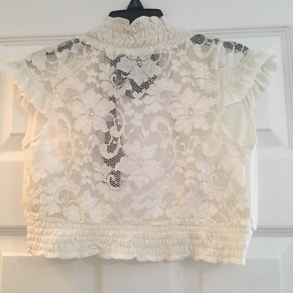 Poof apparel bolero lace cropped - Picture 2 of 4